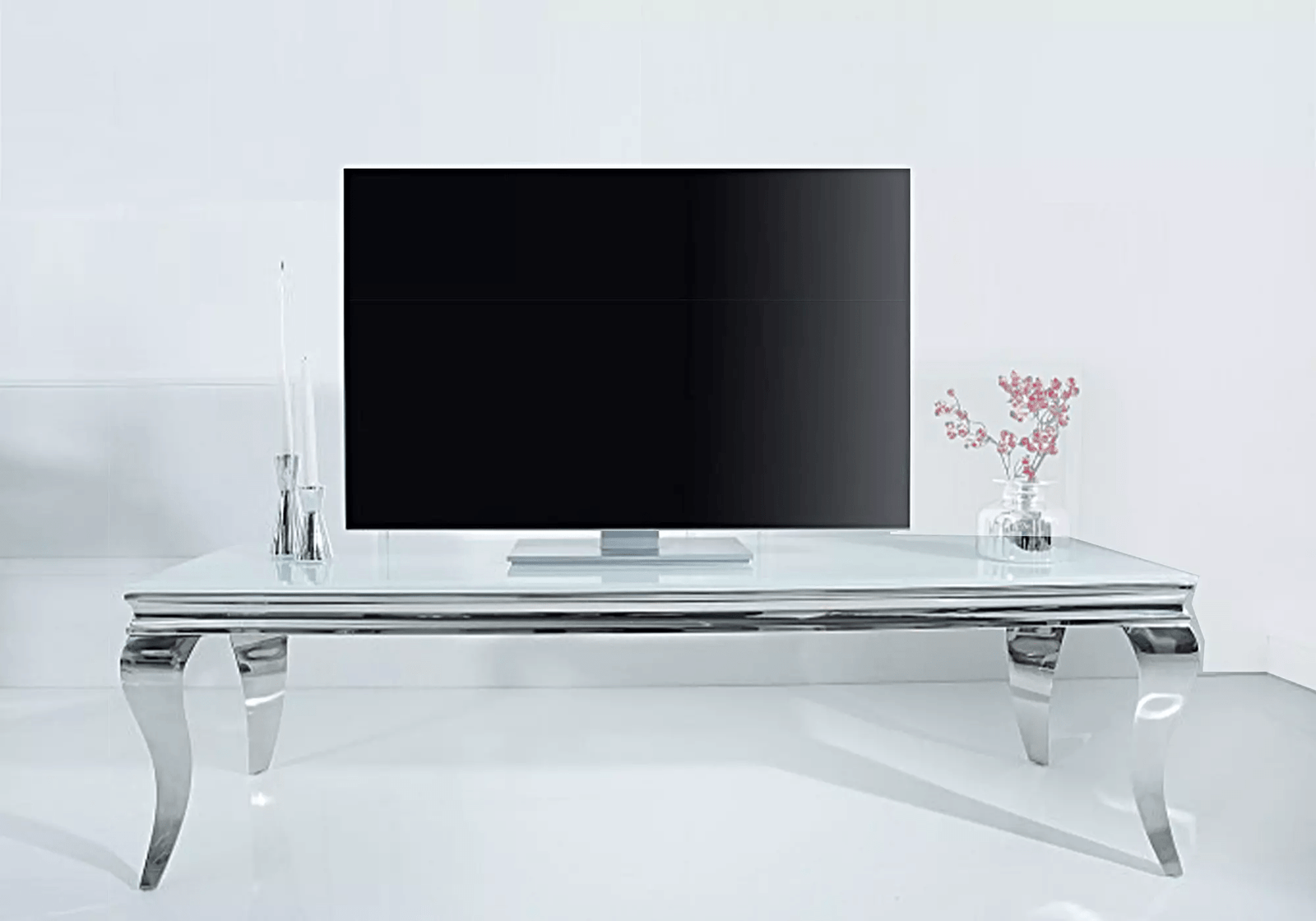 Meuble tv design avec cheminée artificielle intégrée en miroir anthracite  livré monté 200cm de largeur collection FIBRAMU - Sweet Deco - Boutique de  meubles